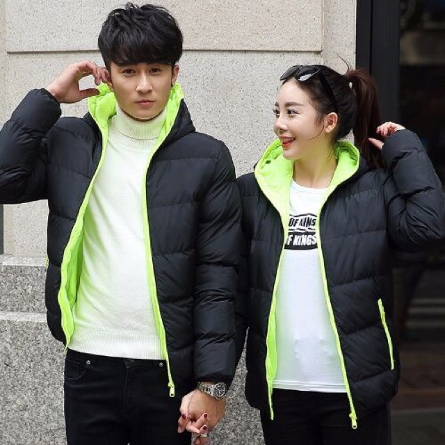 Áo phao béo đôi nam nử phong cách hàn quốc