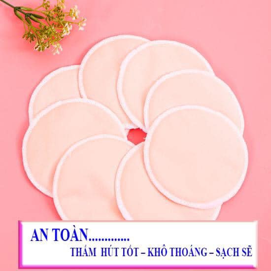 Lót thấm sữa vải GODMAMA 8 miếng giặt được ,tiện lợi giá rẻ
