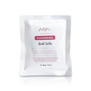 Muối ngâm chân tinh dầu AZIAL Cleansing Bath Salts 50g, 100% thiên nhiên trị thông mũi, giảm đau cơ nhức mỏi