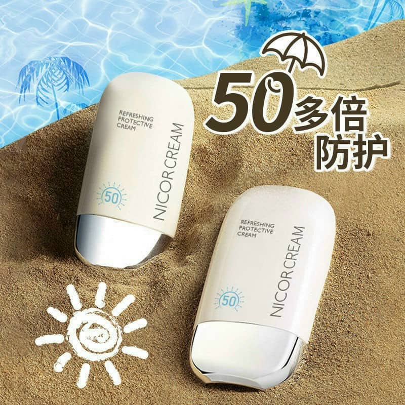 Kem chống nắng Nicor cream, kem chống nắng dưỡng ẩm, nâng tone da, kem chống nắng SPF 50+, hộp 50ml