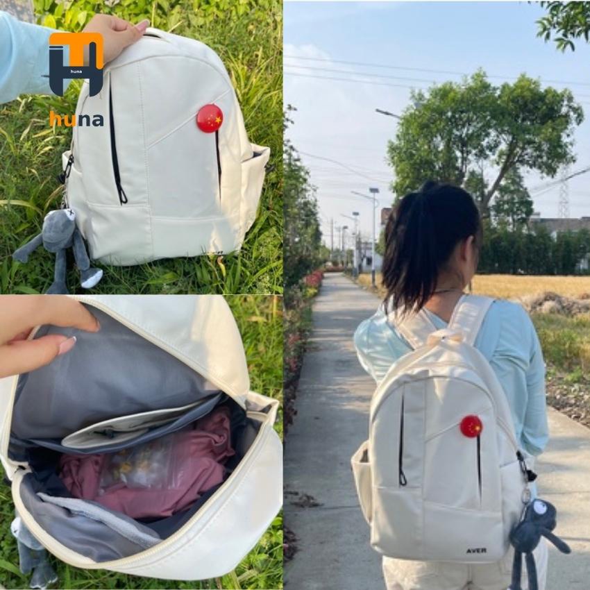 Balo đi học nam nữ HUNA Balo Nữ Đẹp ULZZANG hàn quốc chống nước nhiều ngăn đựng giấy A4 laptop 15,6 inch BL04