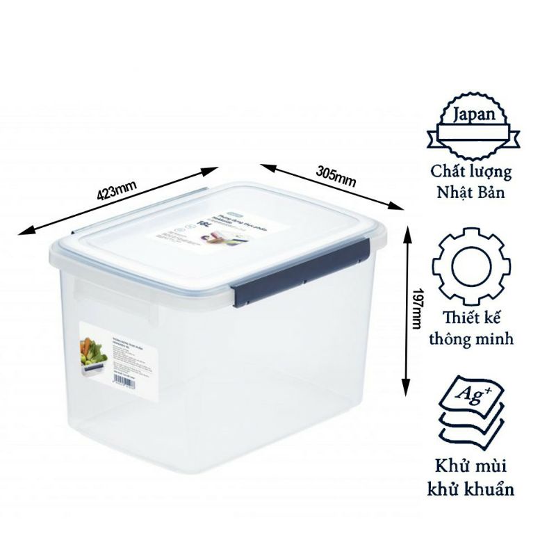 Thùng Đựng Thực Phẩm Dung Tích Lớn Hokaido 10L, 18L Inochi