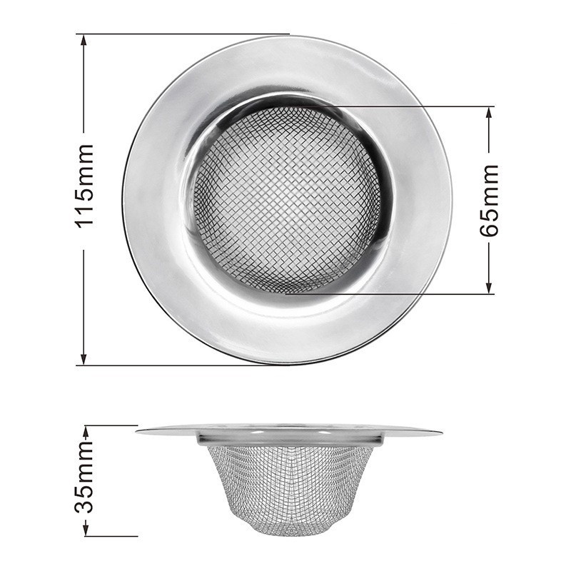 Dụng Cụ Lọc Rác Bồn Rửa Chén Bằng Thép Không Gỉ