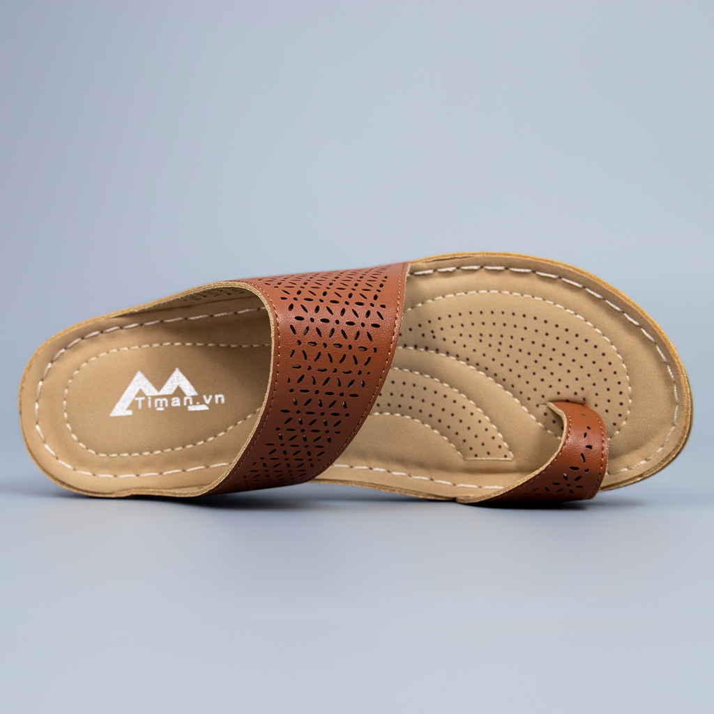 Dép nữ xỏ ngón quai hậu bánh mì cao gót quai ngang lê đế xuồng thời trang thiết kế sục đẹp bảo hành 1 năm P77 TIMAN