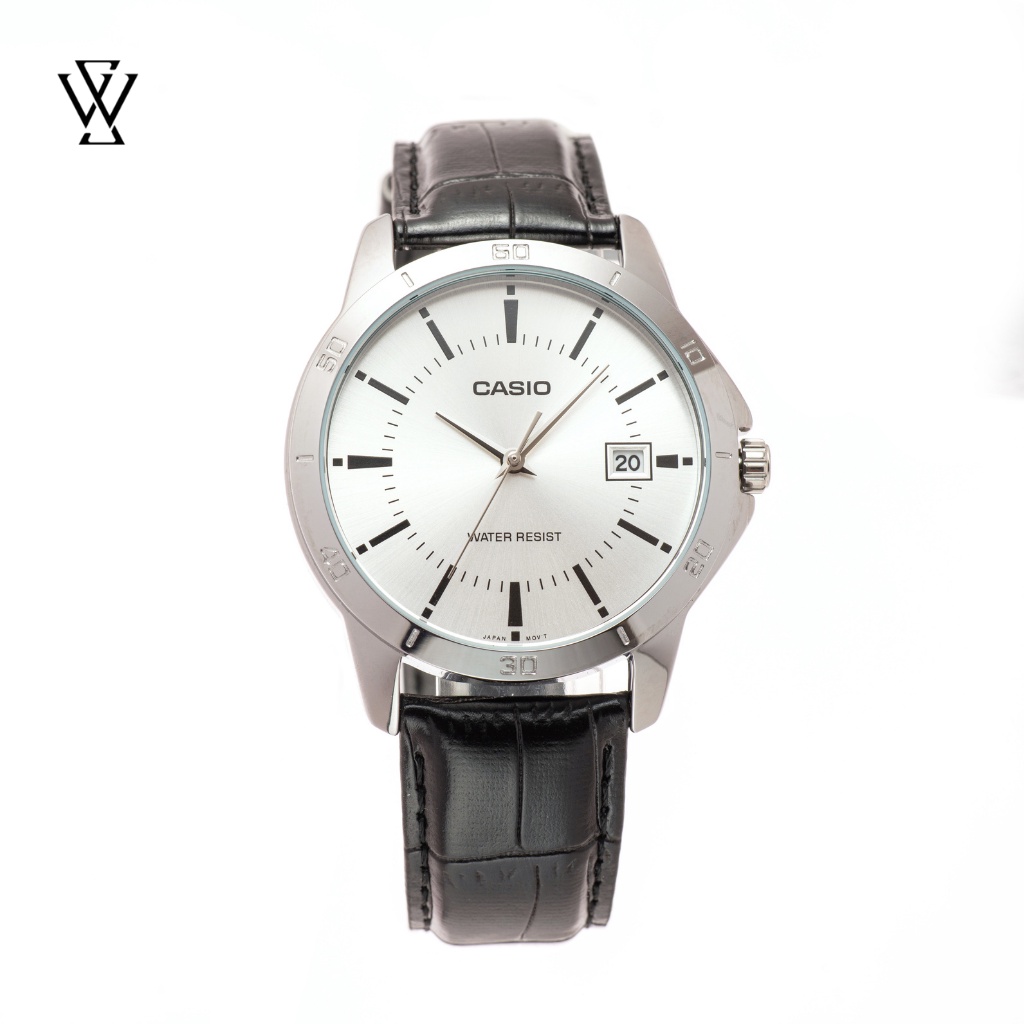 Đồng Hồ Quartz Nam Casio WATCHSTORE MTP-V004L-7AUDF Thiết Kế Kính Khoáng 41.5mm, Dây Đeo Da Và Vỏ Thép Không Gỉ