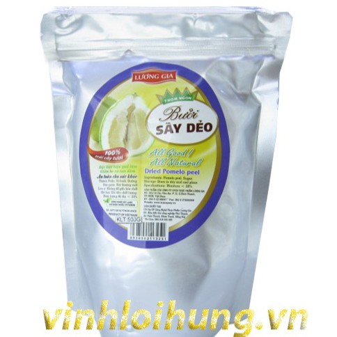 Vỏ Bưởi Sấy Dẻo Lương Gia 500gr