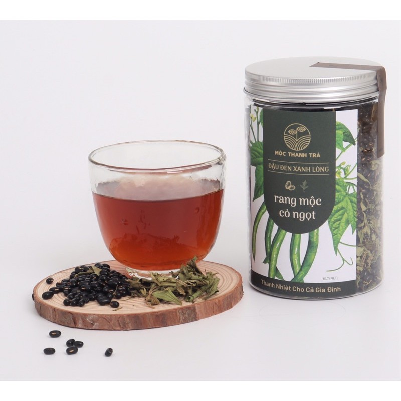 COMBO GIÁ TỐT [279] Trà giải nhiệt, hỗ trợ kiên đường - 2 x Đậu đen xanh lòng rang mộc - Cỏ ngọt Hũ 600G