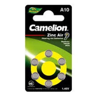 Vỉ 6 viên pin A10 Camelion dùng cho Máy trợ thính