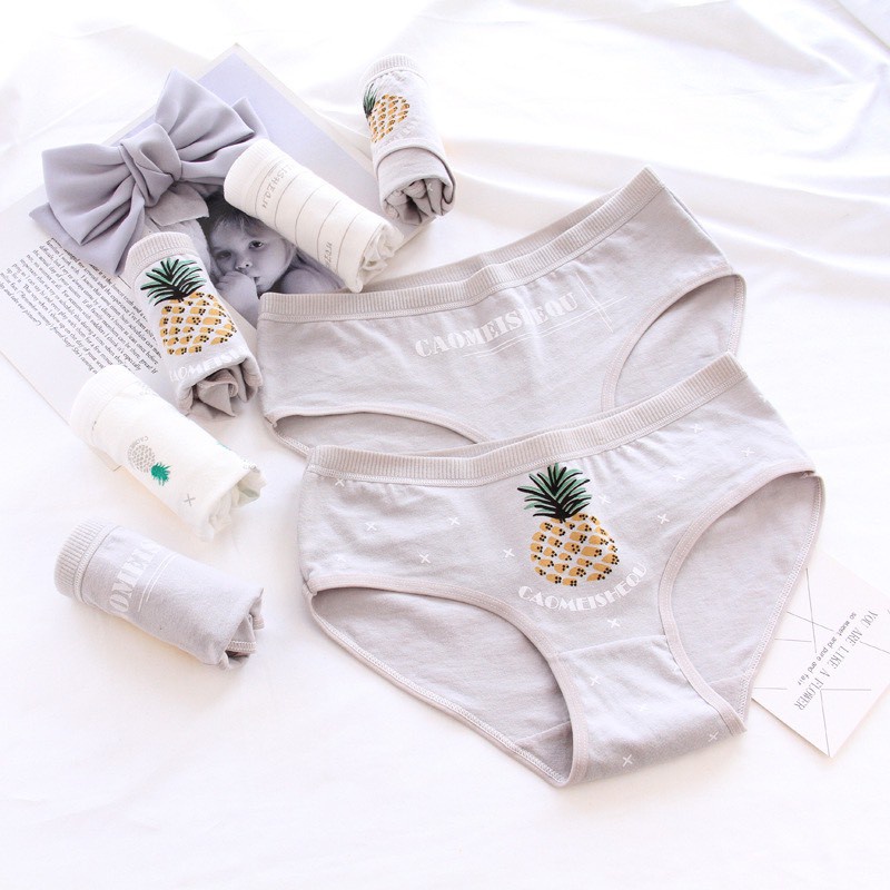 Quần Lót Nữ - Quần Lót Nữ Cotton họa tiết hình quả dứa điệu đà tôn dáng sexy quyến rũ DAN STORE MÃ A002