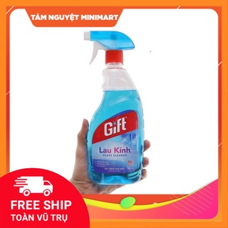 Nước lau kính Gift xanh chai 580ml