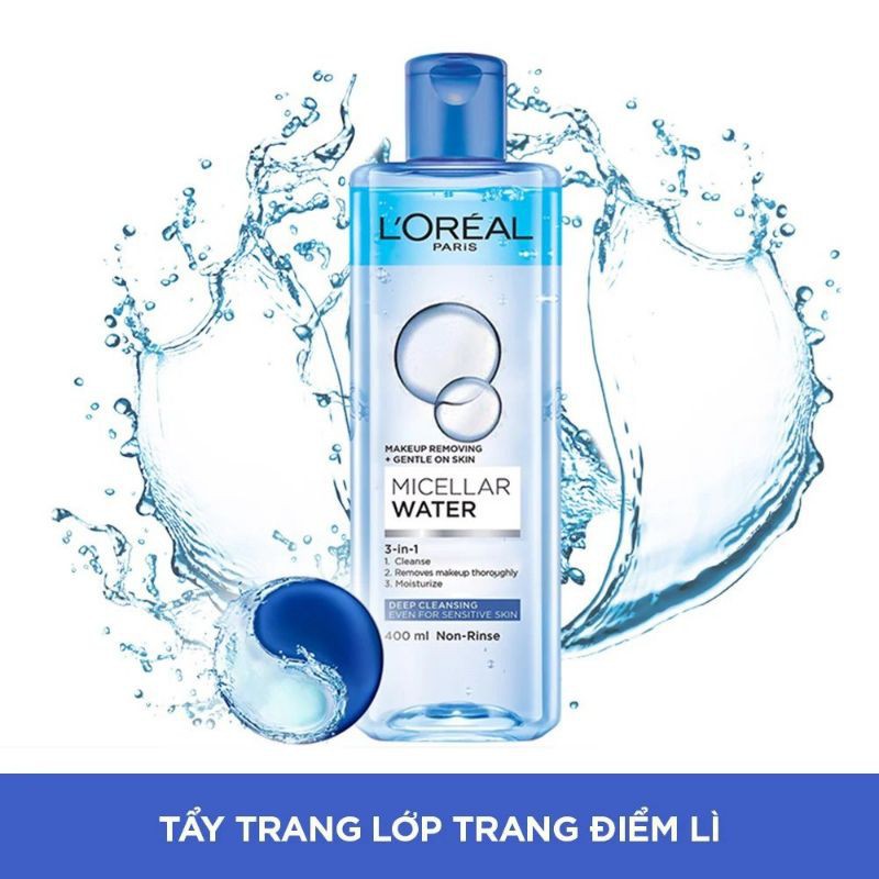 Nước Tẩy Trang Làm Sạch Sâu L’Oreal Micellar Water 3-in-1 Deep Cleansing (400ml)