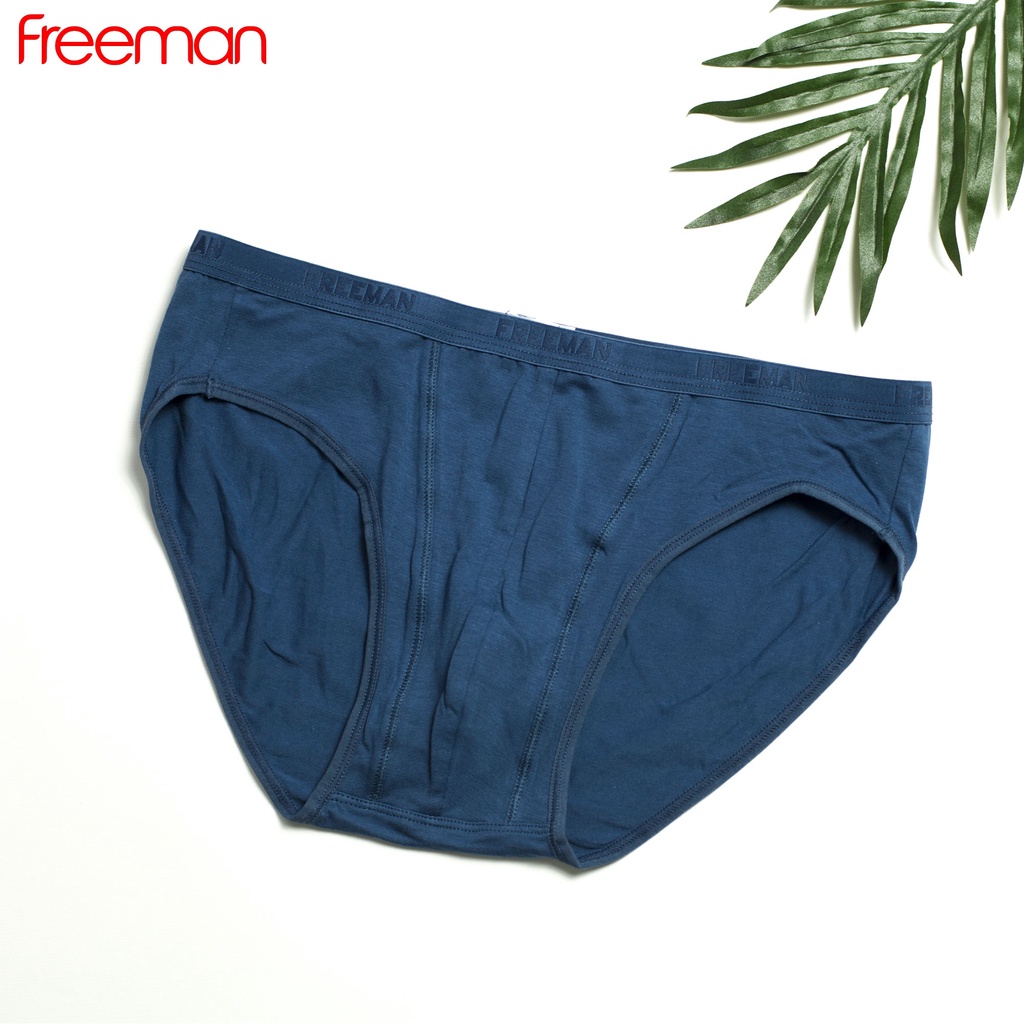 Quần lót nam Freeman chất liệu cotton thấm hút mồ hôi tốt, thun lưng bản nhỏ thoải mái [Combo 3] 6045