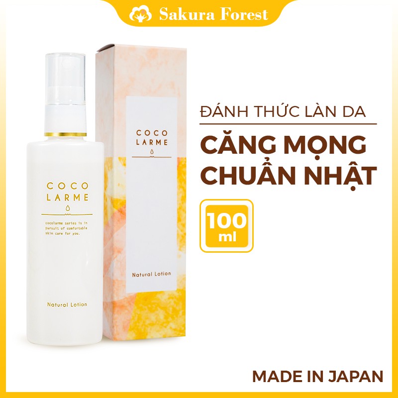 Xịt khoáng cấp ẩm, phục hồi da, mềm mượt Cocolarme Natural Lotion 100ml