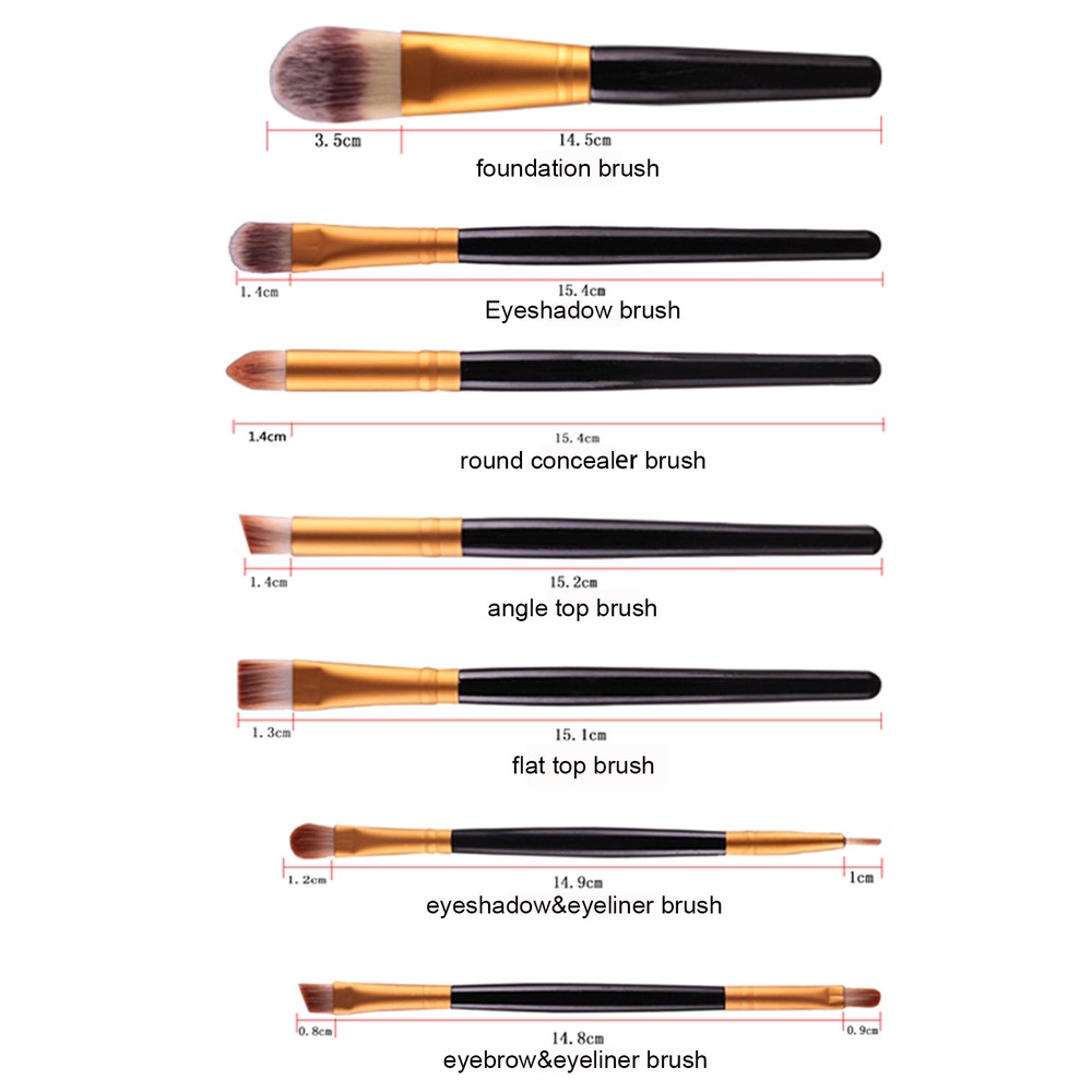 Set 20 Cọ Trang Điểm Hai Đầu Chuyên Nghiệp Cho Nữ