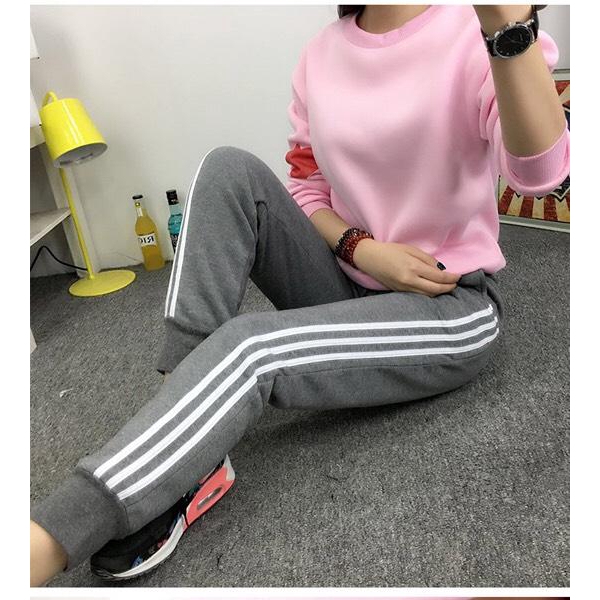 QUẦN JOGGER NỮ CHẠY SỌC FREESIZE DƯỚI 60KG