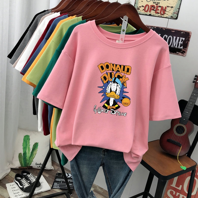 Áo Thun Tay Lỡ Donal Duck ATIN87 Vải Cotton Mềm, Co Giãn 4 Chiều - Áo Phông Unisex nam in nhiệt năng động, trẻ trung | BigBuy360 - bigbuy360.vn