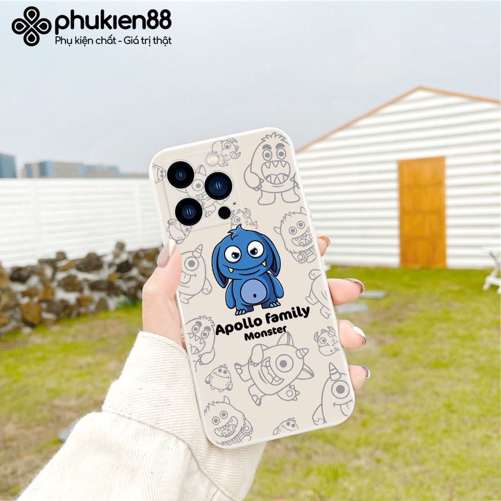 Ốp lưng ip Quái vật xanh cạnh vuông 6/6plus/6s/6splus/7/7plus/8/8plus/x/xr/xs/11/12/13/pro/max/plus/promax