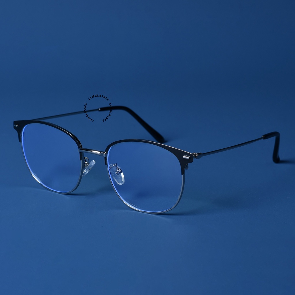 Kính Giả Cận, Gọng Kính Cận Thời Trang Nam Nữ Dáng Mắt Mèo To Kim Loại - LYM GLASSES