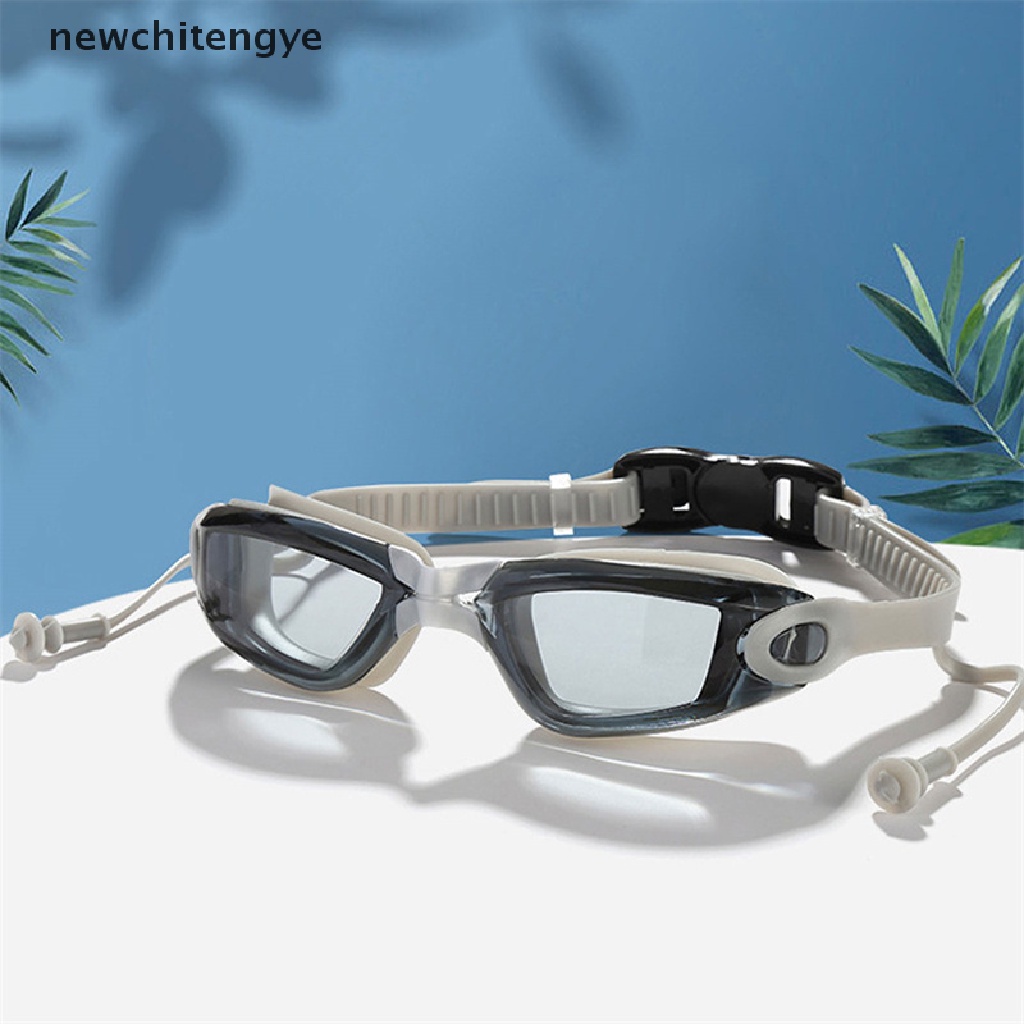 Kính Bơi Chuyên Nghiệp Bằng Silicone Chống Thấm Nước Chống Sương Mù Kèm Nút Bịt Tai