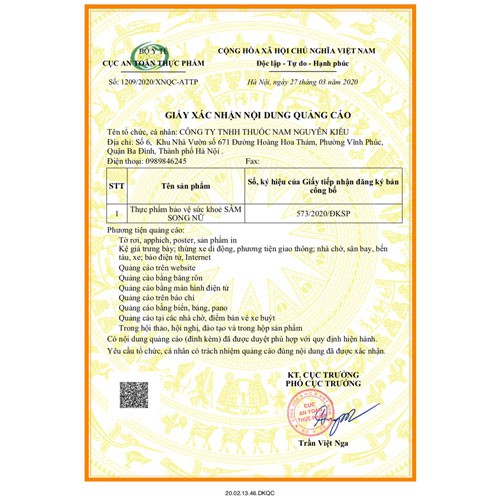 Sâm Song Nữ - Hỗ trợ giúp giảm nám da, sạm da, hỗ trợ giúp da sáng mịn