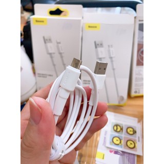 [🔥HOT🔥]Cáp Sạc Siêu Nhanh 2.4A MINI WHITE BASEUS Cho IPHONE/IPAD/ANDROID (Chính Hãng)