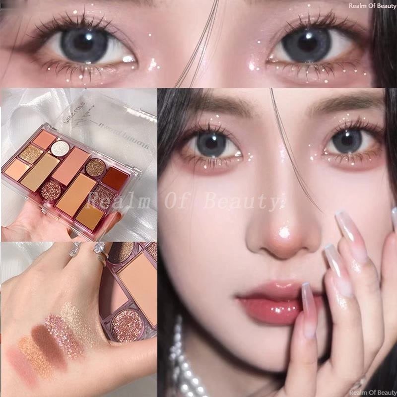 Bảng Phấn Mắt MISSLARA12 Pearl Matte Color Ins Earth Color