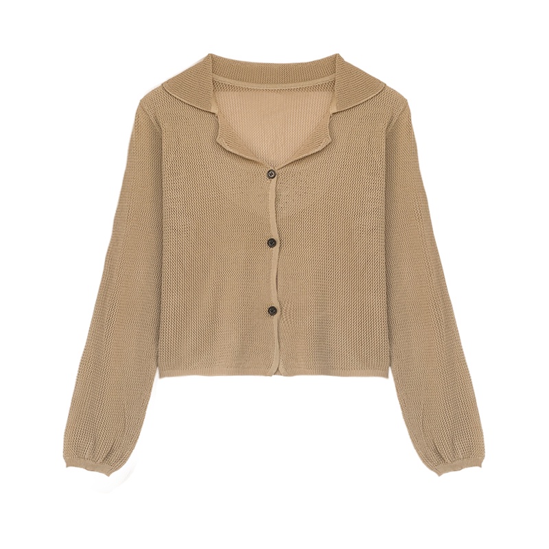 NUZIRO Áo cardigan  dệt kim tay dài cổ chữ V thời trang dành cho nữ