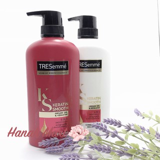Combo Dầu gội, xả Tresemme KERATIN SMOOTH Thái Lan 450ml(Đỏ)