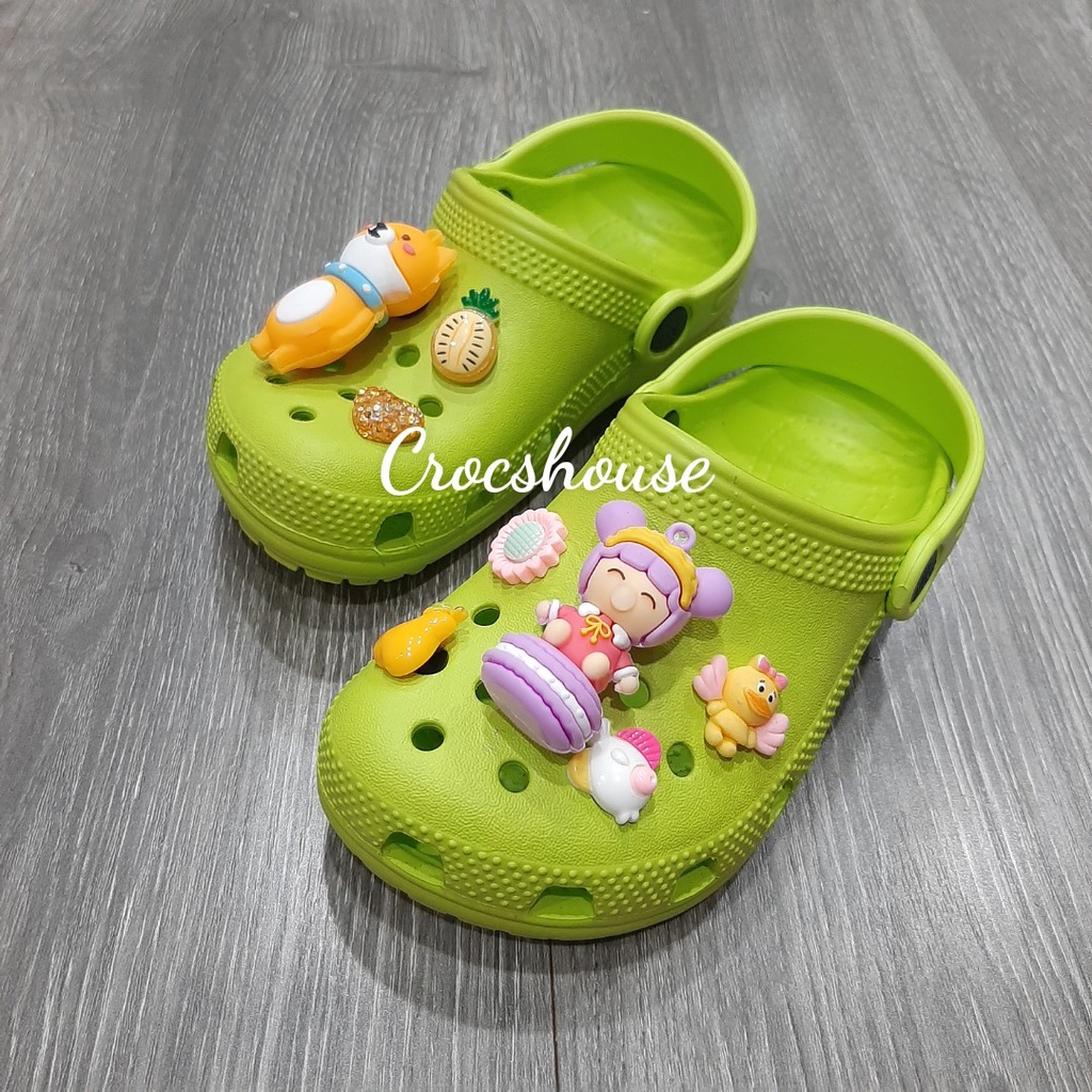 (Chính hãng) Dép sục classic trẻ em kèm combo jibbitz siêu to, sục cross bé trai bé gái dạng đúc chống trơn - Crocshouse
