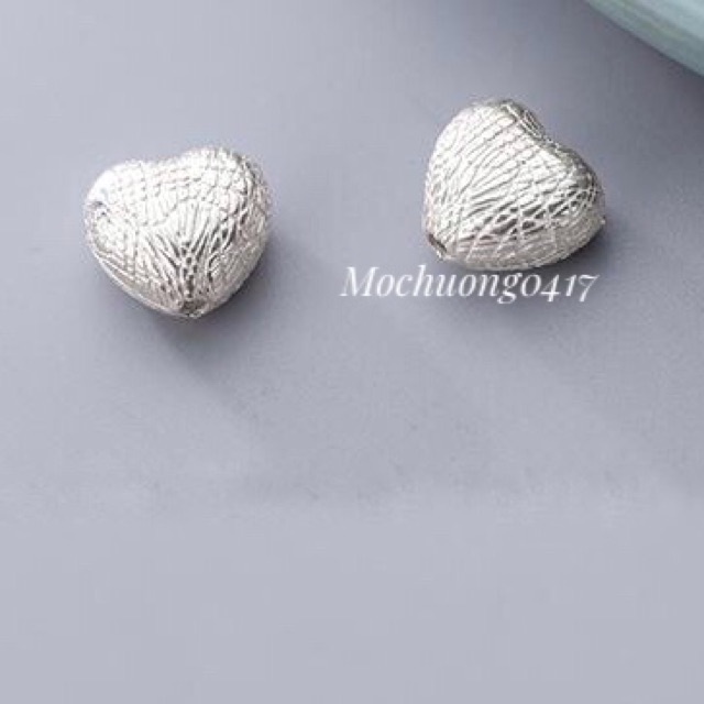 ✅ BÁN SỈ ✅ Charm bạc hình trái tim bạc hàng đẹp - Bạc xịn loại 1, PH056