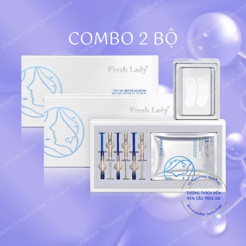 2 Hộp Bộ Miếng dán vi kim Fresh Lady và Serum mờ nám Fresh Lady