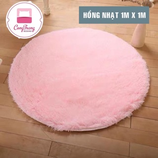 Thảm lông tròn - Thảm lông tròn trải sàn đường kính 1mx1m