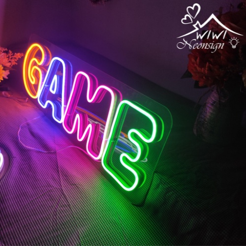 Đèn led neon chữ GAME | 20X60 cm | Đèn led neon theo yêu cầu trang trí decor quà tặng cực chất