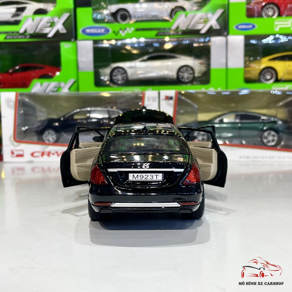 Mô hình xe ô tô Mercedes Maybach S600 tỉ lệ 1:24 hãng XLG màu đen