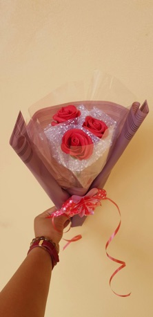 Hoa hồng sáp 15 bông 