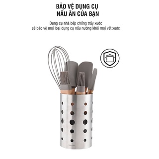 Bộ dụng cụ nhà bếp 7p lock&lock, đa năng tiện lợi màu xám ckt226