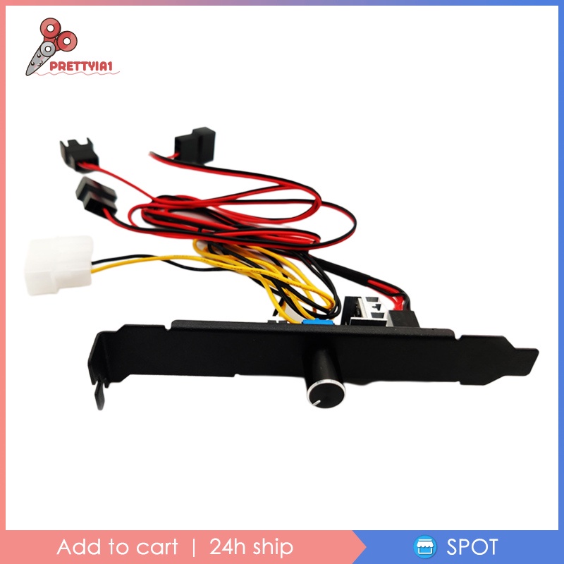 Bộ Điều Chỉnh Tốc Độ Quạt Tản Nhiệt Máy Tính PC 3 8 Chiều 4Pin 3Pin Prettyia1