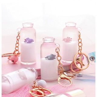 Móc khóa lọ thủy tinh