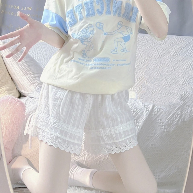 Thắt Lưng Co Giãn Màu Trơn Phối Ren Và Nơ Phong Cách Victoria Cổ Điển Cho Nữ