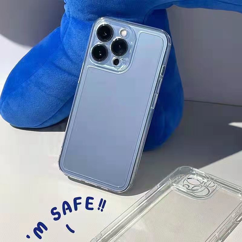 Ốp Điện Thoại Trong Suốt Đơn Giản Chống Rơi Cho iPhone14 / 13 / 12promax Apple 11 premium sense xs / xr / xsmax 8p