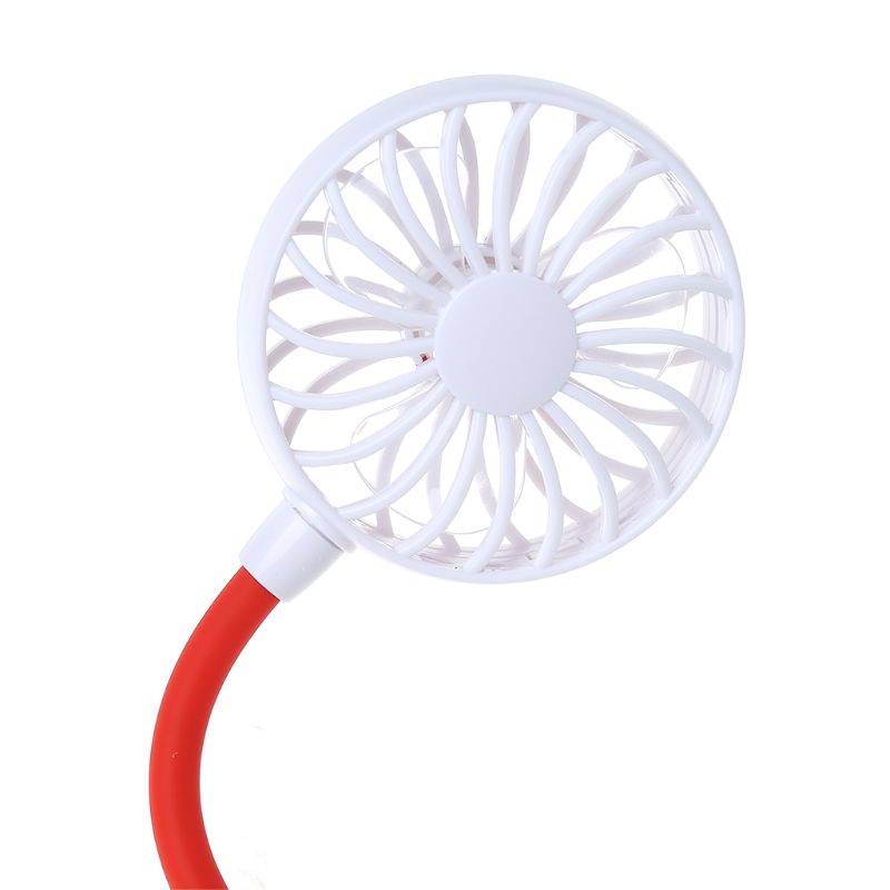 Quạt Làm Mát Mini Đeo Cổ Rảnh Tay Có Cổng Sạc USB