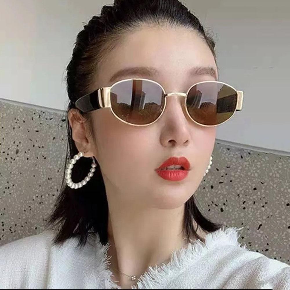 Kính Mát Gọng Oval Phong Cách Vintage Thời Trang