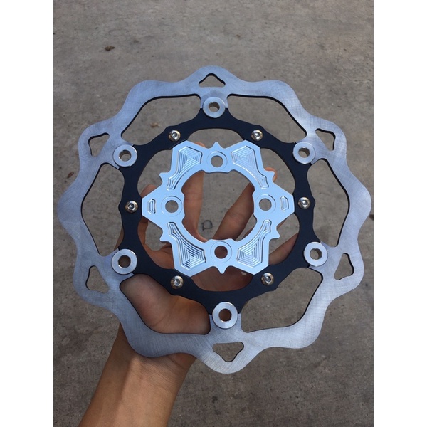 Đĩa KTM 260mm kèm lòng đĩa 4 lỗ cực đẹp gắn Wave Sirius Vario Ex135 Winner Ex150