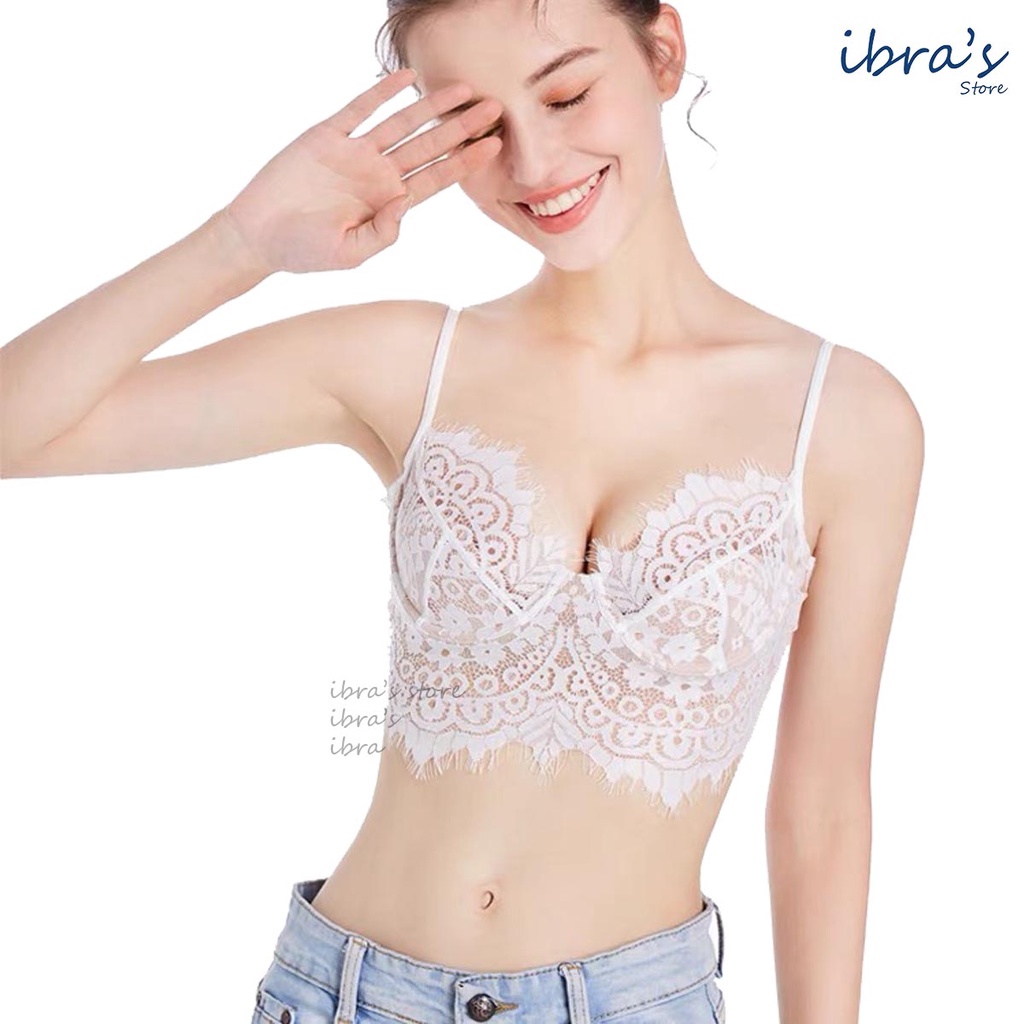 Áo Bra Ren iBra's Store Sexy Bralette có Mút Gọng Nâng Ngực xuyên thấu Áo lót nữ Gợi Cảm mặc trong Vest | A011 | BigBuy360 - bigbuy360.vn