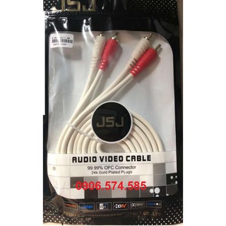 Dây AV 4 đầu dài 5 mét JSJ - Dây cáp