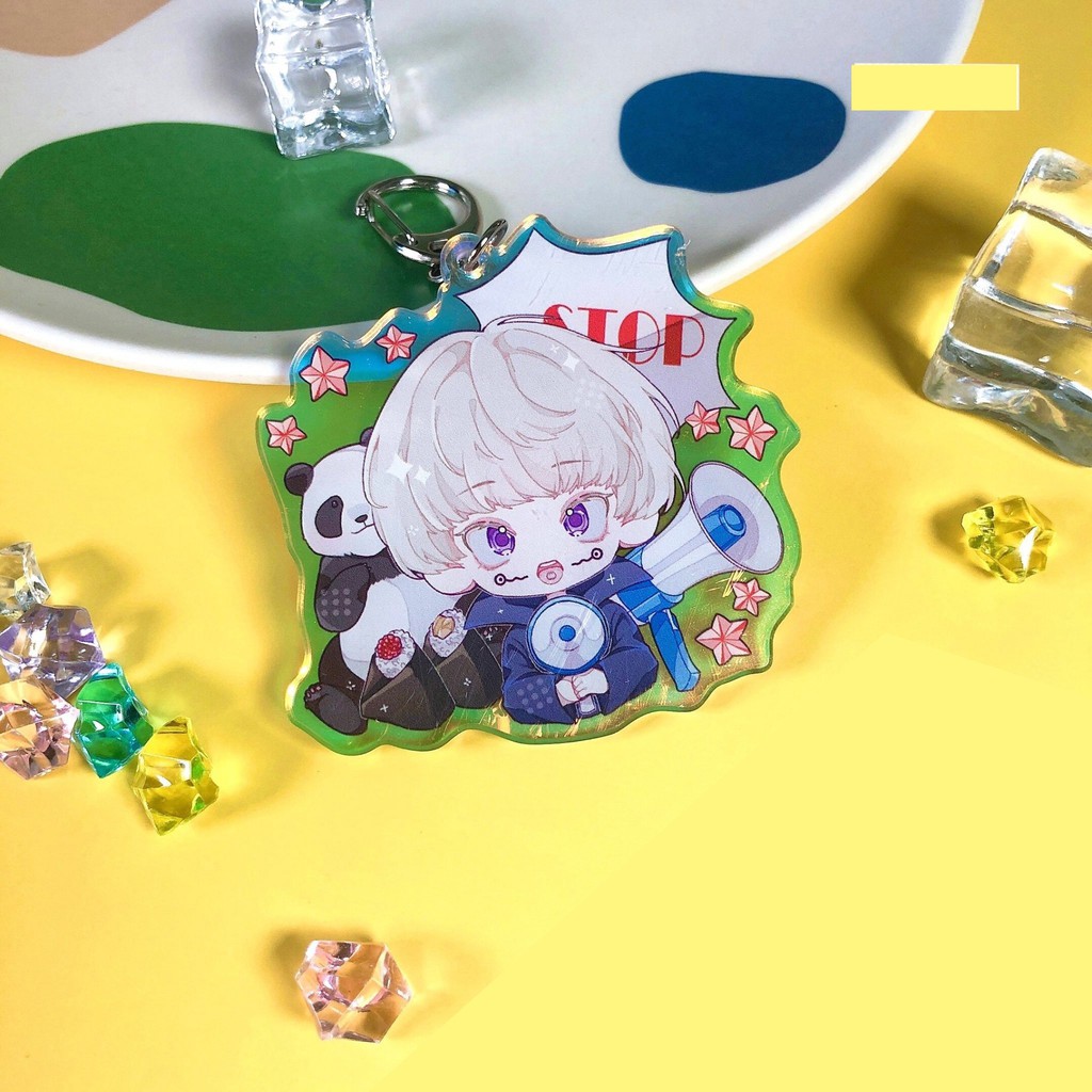 Móc khóa JUJUTSU KAISEN ver TAI THÚ PET mica trong acrylic anime chibi Chú Thuật Hồi Chiến