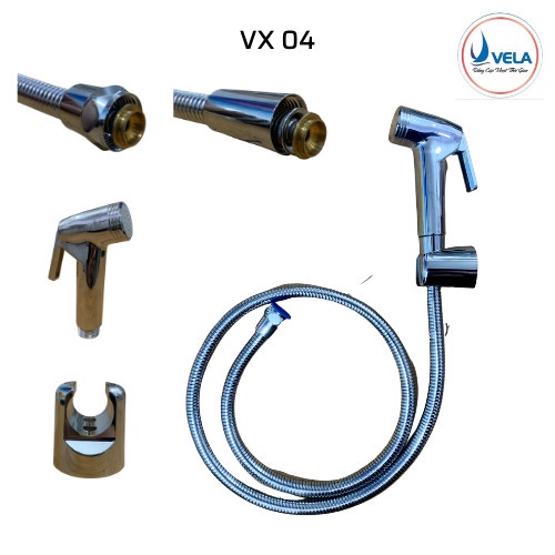Vòi xịt vệ sinh tăng áp cao cấp Bộ xịt vệ sinh bồn cầu inox 304 siêu bền bỉ Xịt Nước Mạnh Bảo Hành 12 tháng