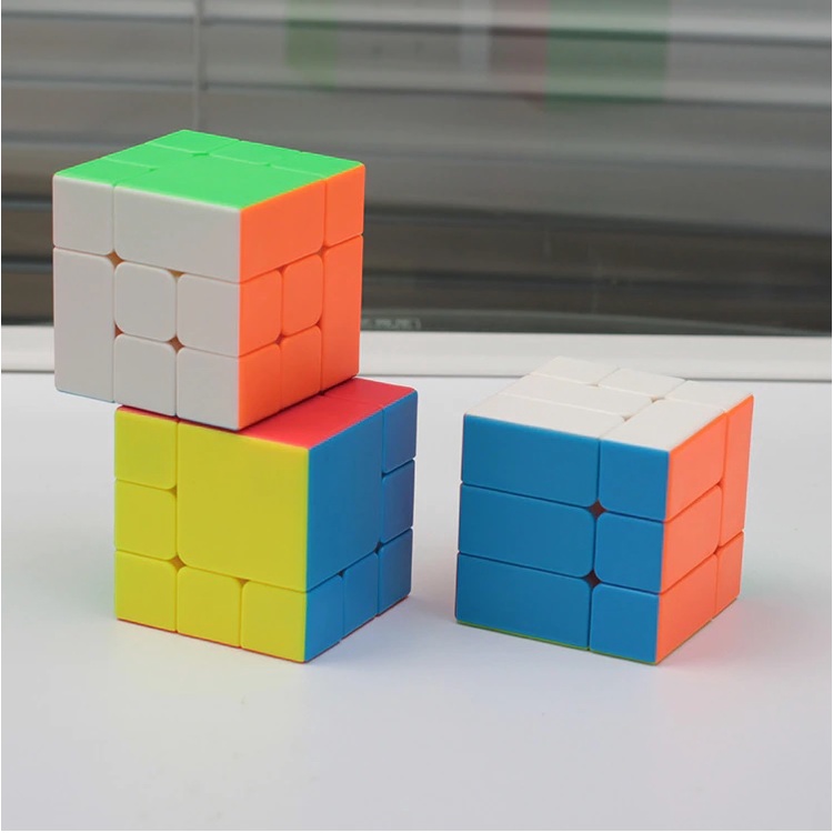 Đồ chơi Rubik Biến Thể Bandaged Z-cube Stickerless, Rubik Phát Triển Giáo Dục Trí Tuệ IQ