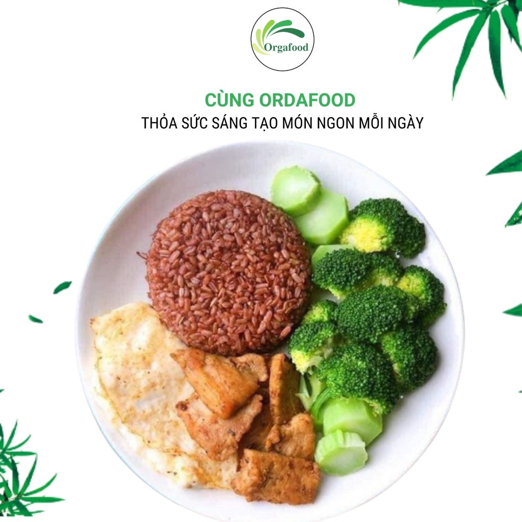 Gạo lứt dẻo Điện Biên Tôm Vàng combo 2Kg EAT CLEAN healthy giảm cân cho người ăn kiêng túi hút chân không orgafood