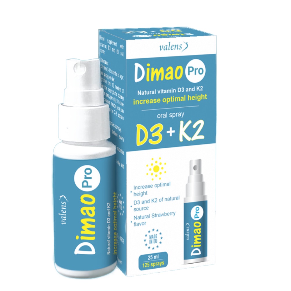 Combo Tăng chiều cao cho trẻ Dimao Vitamin D3 + Keovon Vitamin K2 date mới nhất và Dimao Pro